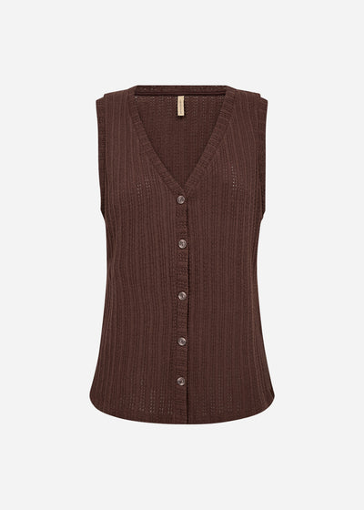 SC-SHONAS 1 Gilet Donkerbruin