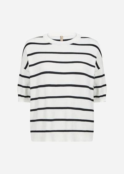 SC-DOLLIE STRIPE 794 Trui Gebroken wit