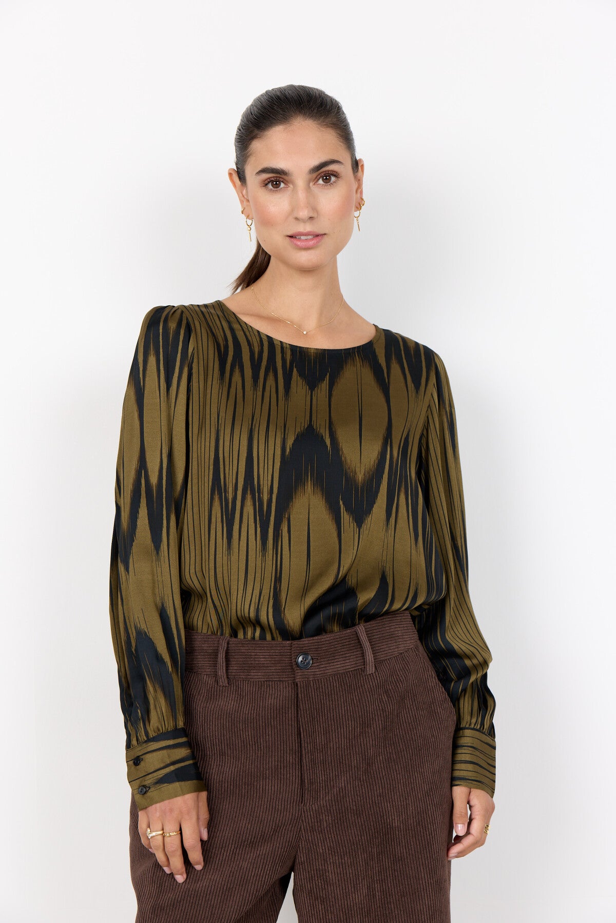 SC-VARISSA 1 Blouse Donkergroen