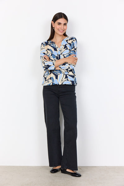 SC-FELICITY AOP 512 Blouse Lichtblauw