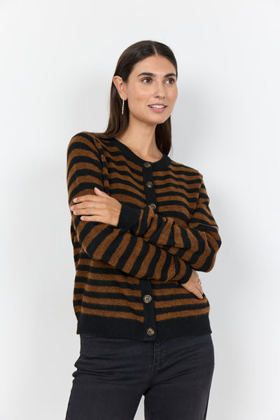 SC-ORLEAN STRIPE 13 Vest Zwart
