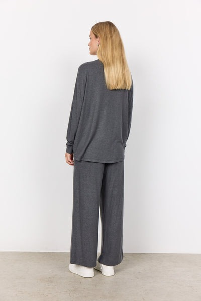 SC-BIARA 1 Blouse Donkergrijs
