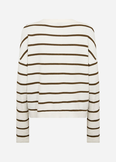 SC-DOLLIE STRIPE 795 Vest Olijf