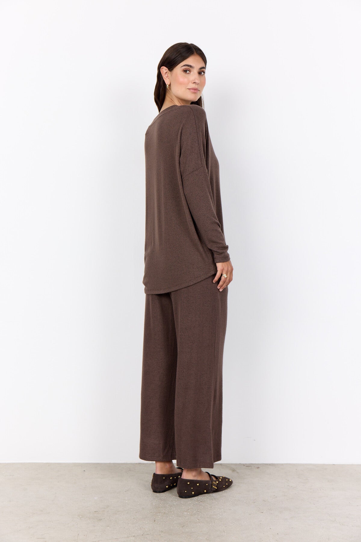 SC-BIARA 90 Blouse Donkerbruin