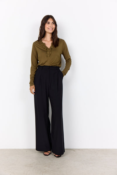 SC-MARICA 339 Blouse Donkergroen