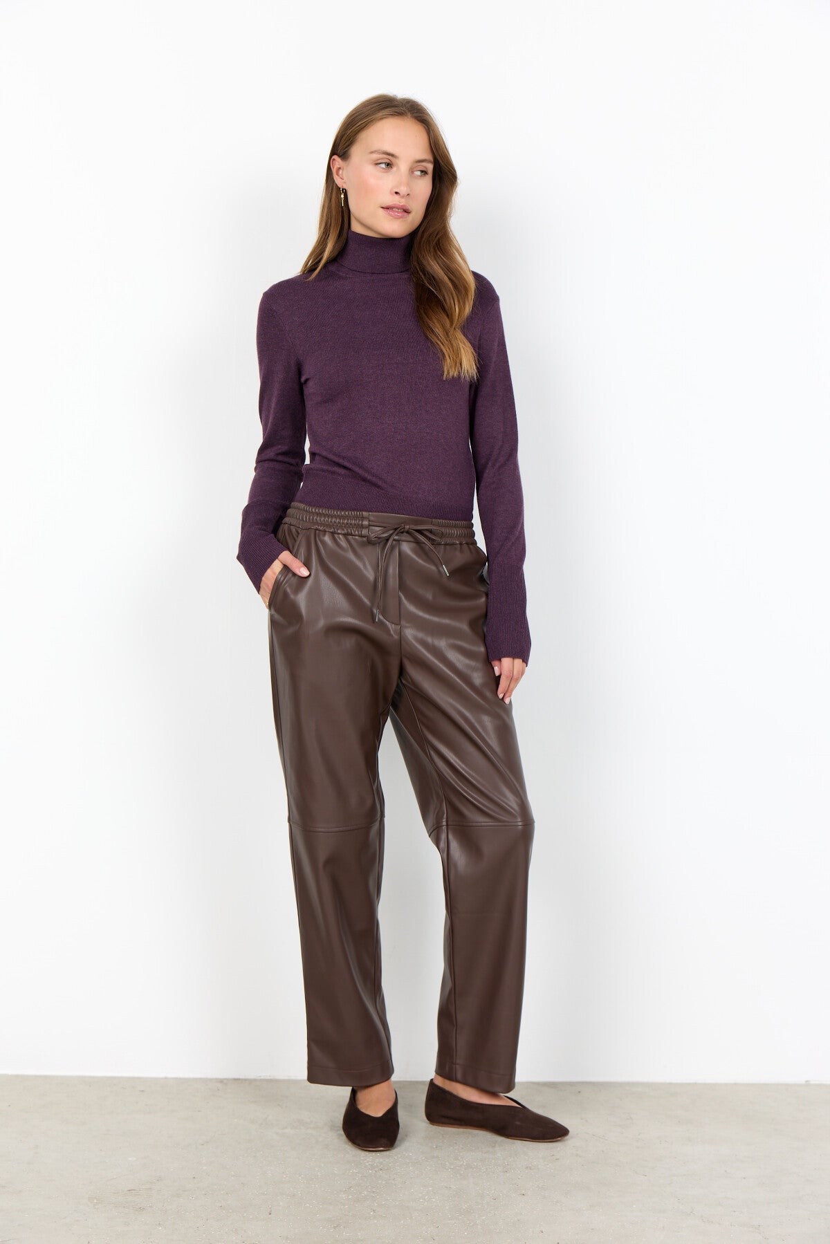 SC-BECKIE 19-C Broek Donkerbruin