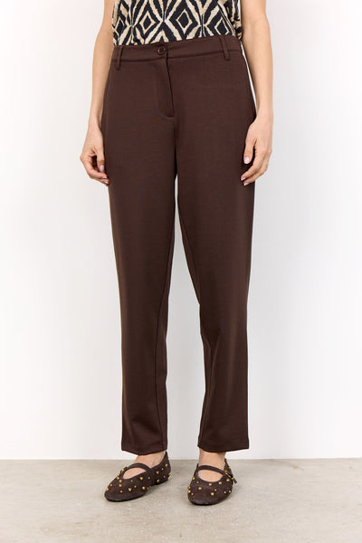 SC-DANIELA 7 Broek Donkerbruin