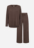 SC-BIARA SET 153 Pyjama Donkerbruin