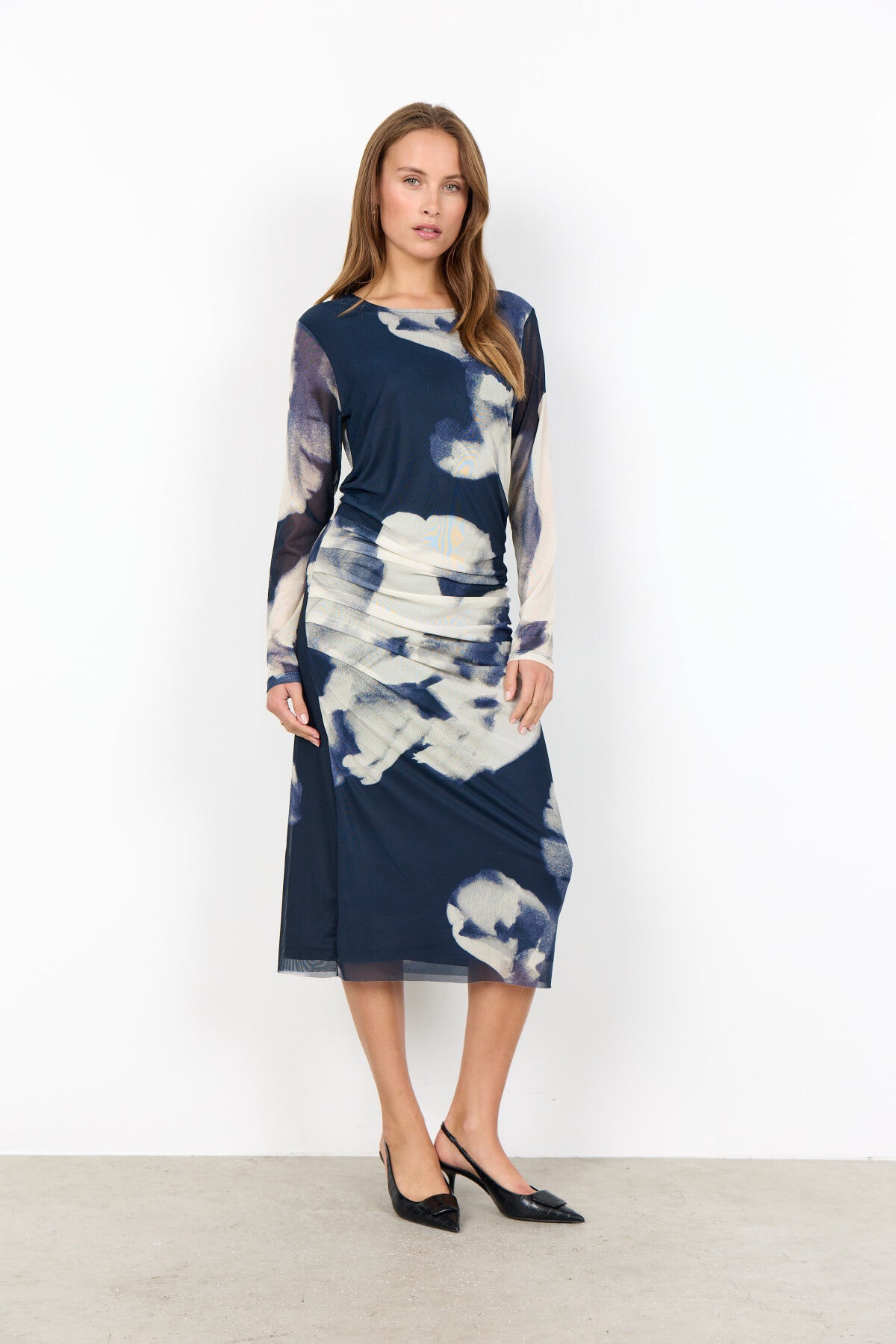 SC-ALDA AOP 59 Jurk Donkerblauw
