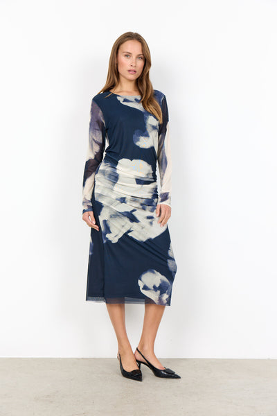 SC-ALDA AOP 59 Jurk Donkerblauw