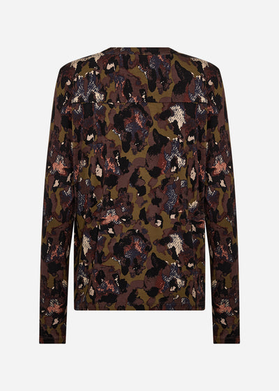 SC-MARICA AOP 341 Blouse Donkergroen