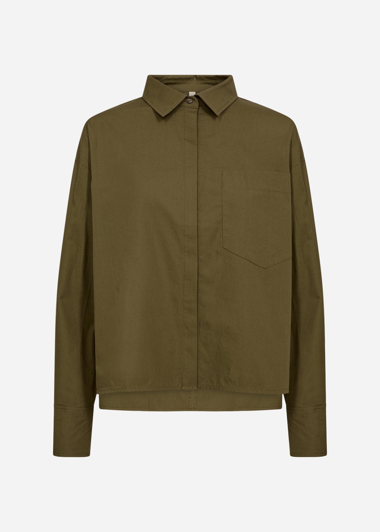 SC-RACHELLE 7 Shirt Donkergroen