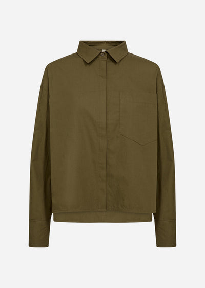 SC-RACHELLE 7 Shirt Donkergroen