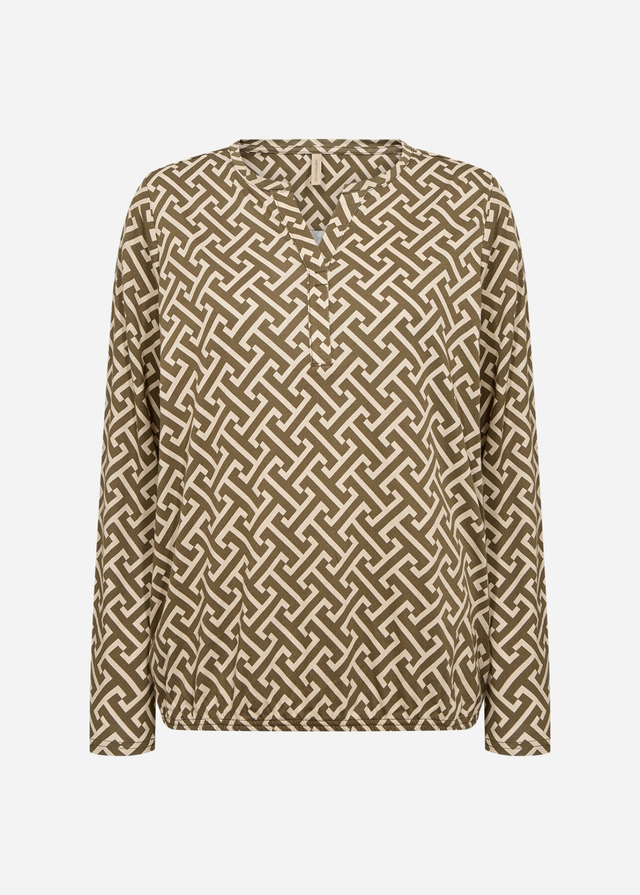 SC-FELICITY AOP 520 Blouse Donkergroen