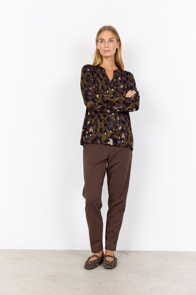 SC-MARICA AOP 341 Blouse Donkergroen