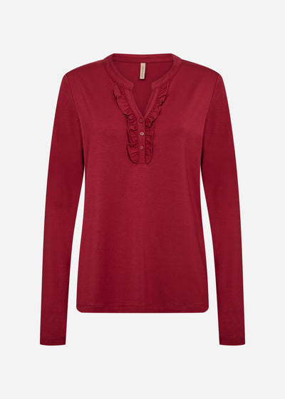 SC-MARICA 339 Blouse Donkerrood
