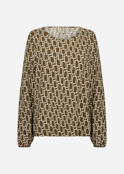 SC-VARLA 1 Blouse Donkergroen