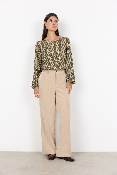 SC-VARLA 1 Blouse Donkergroen