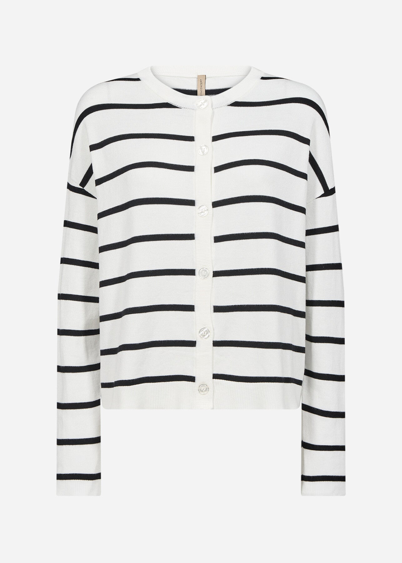 SC-DOLLIE STRIPE 795 Vest Gebroken wit