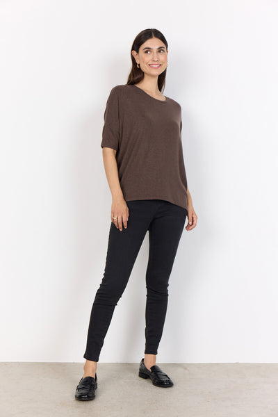 SC-BIARA 96 Blouse Donkerbruin