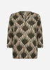 SC-FELICITY AOP 555 Blouse Donkergroen