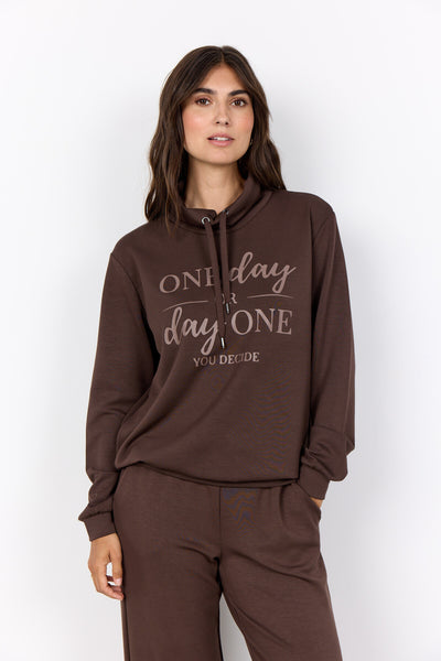 SC-BANU 256 Sweatshirt Donkerbruin
