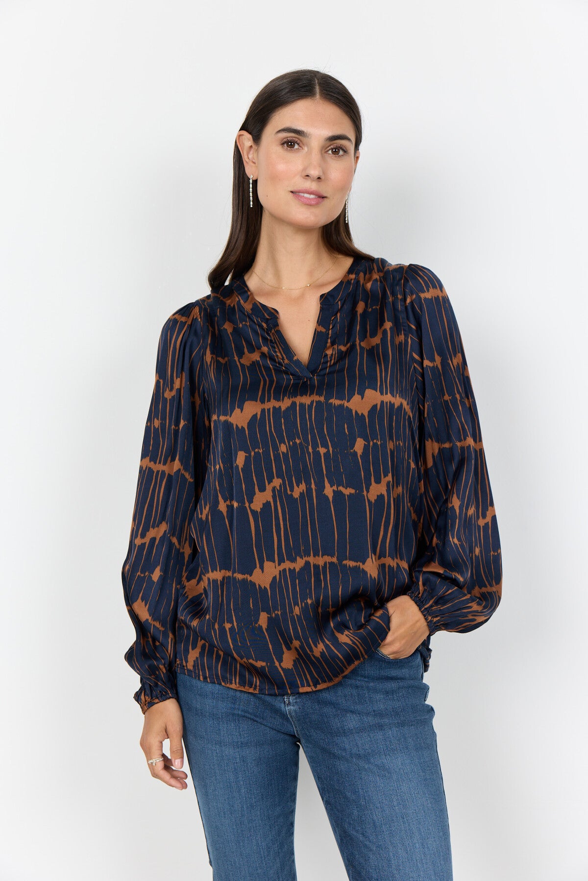 SC-ARLETTE 1 Blouse Donkerblauw