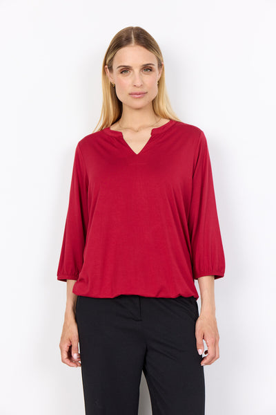SC-MARICA 338 Blouse Donkerrood