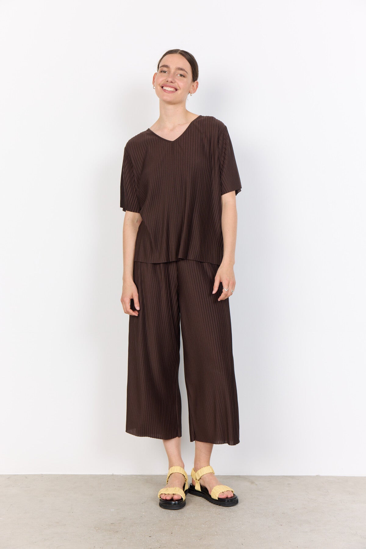 SC-KIRIT 19 Blouse Donkerbruin