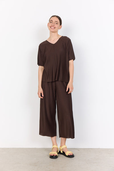 SC-KIRIT 19 Blouse Donkerbruin