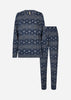 SC-BIARA 162 - AOP SET Pyjama Donkerblauw
