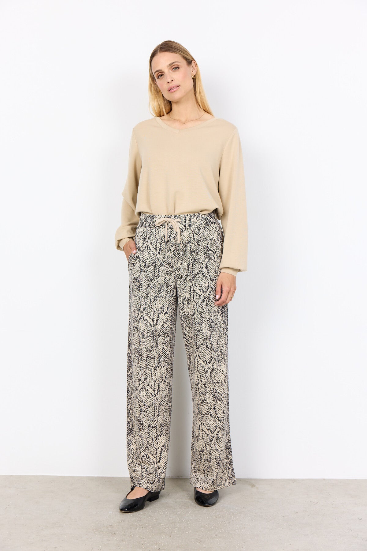 SC-VIOLET 4 Broek Crème