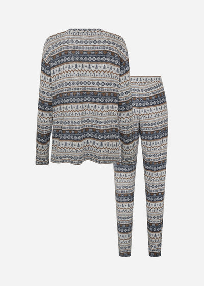 SC-BIARA AOP SET 149 Pyjama Donkerblauw