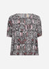 SC-GOLFI 1 Blouse Donkerrood