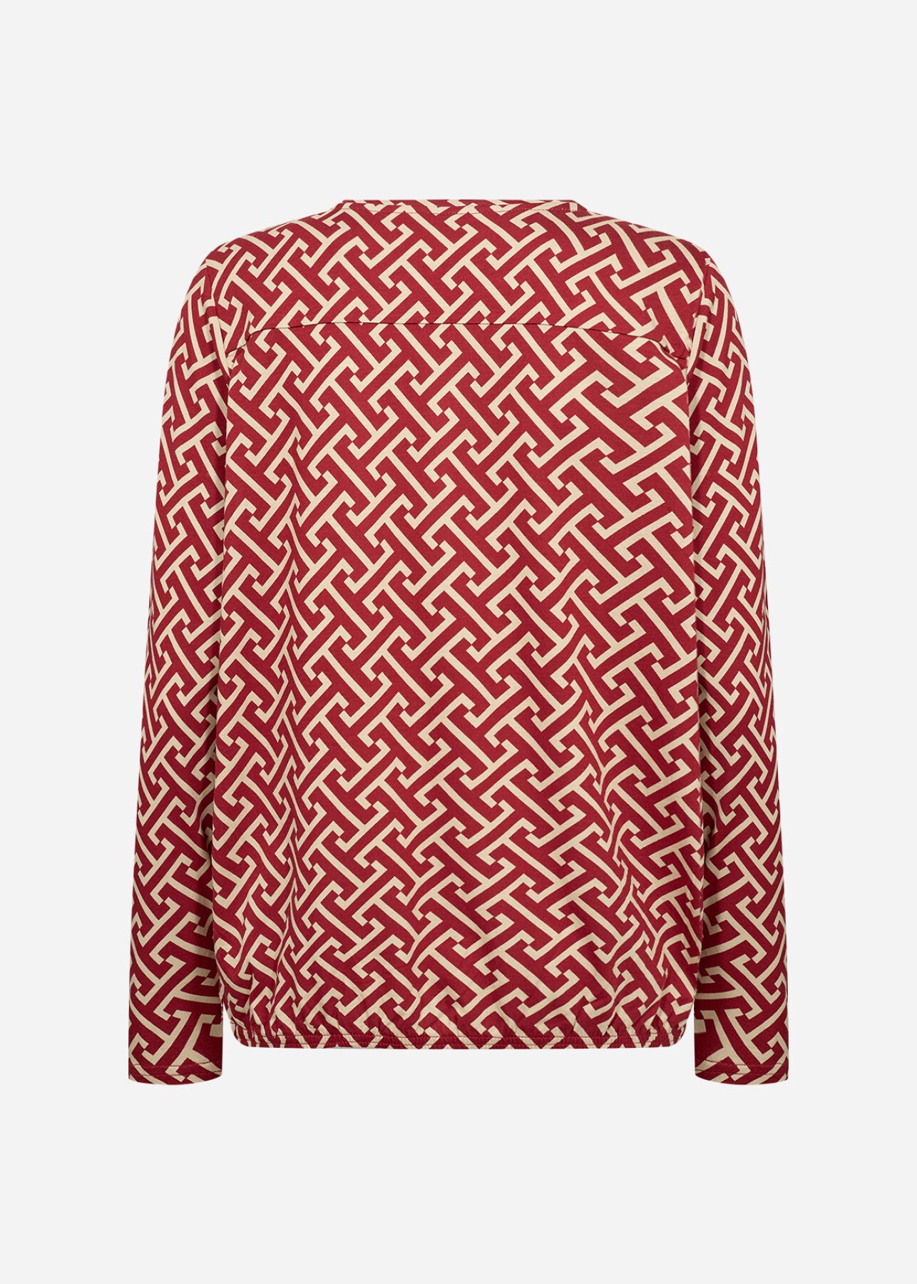 SC-FELICITY AOP 520 Blouse Donkerrood