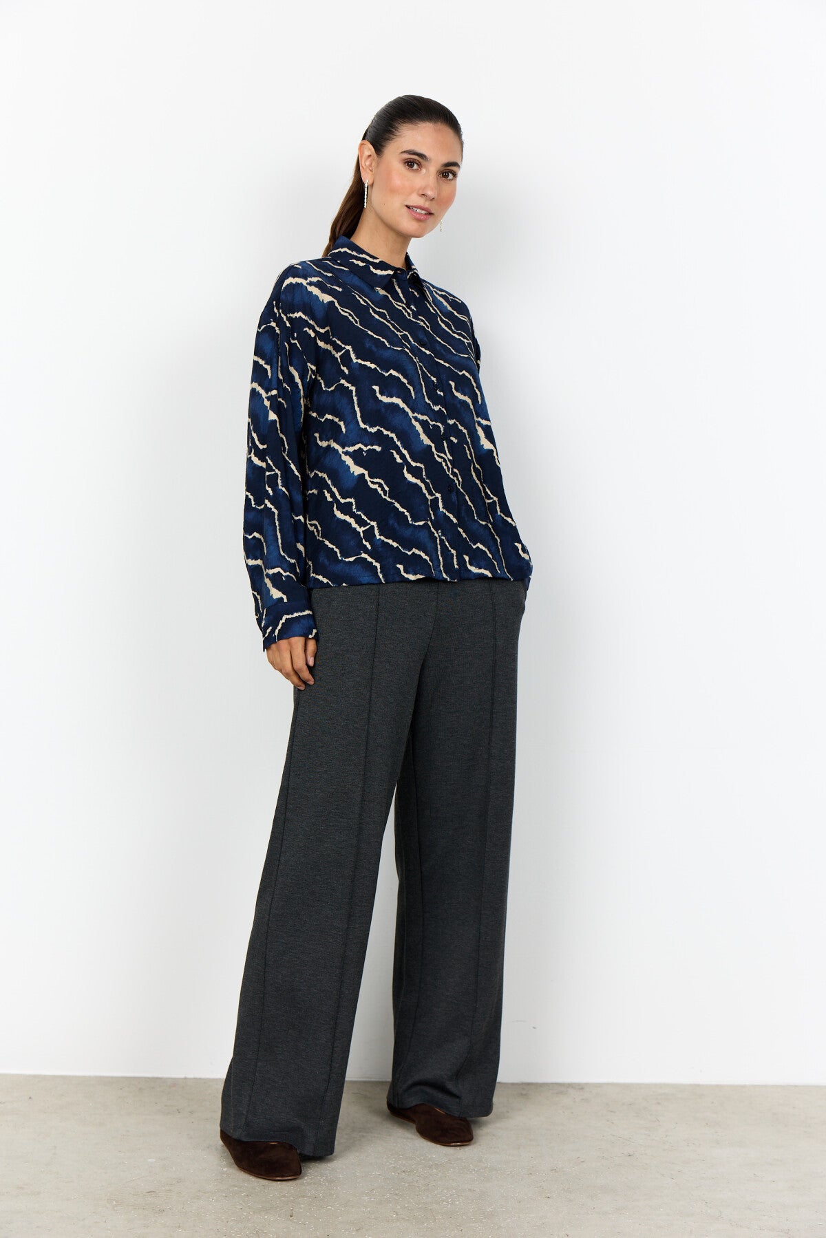 SC-ANYA 1 Shirt Donkerblauw