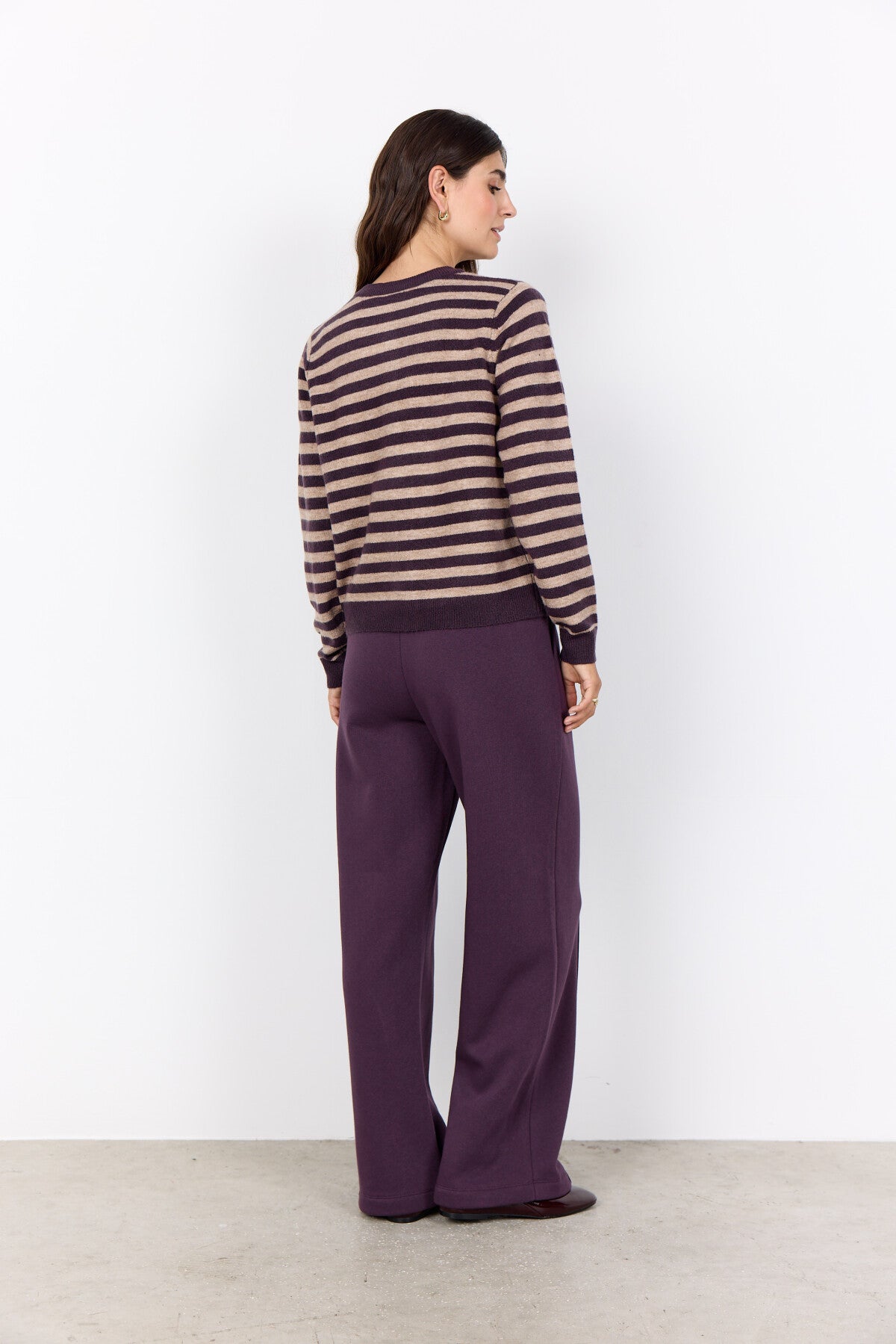 SC-ORLEAN STRIPE 13 Vest Paars