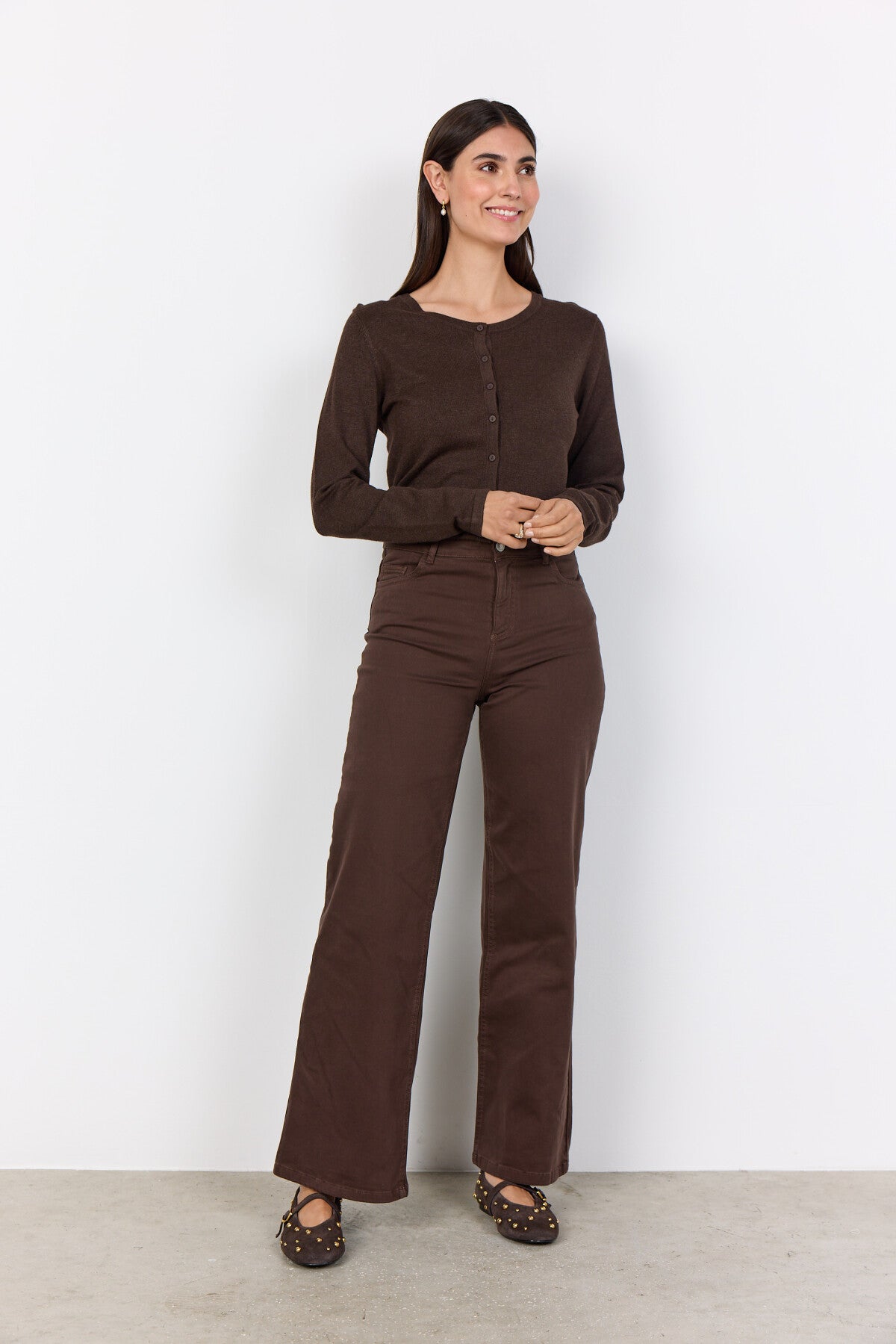 SC-DOLLIE 446 Vest Donkerbruin