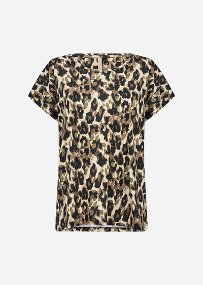 SC-FELICITY AOP 515 T-shirt Olijf
