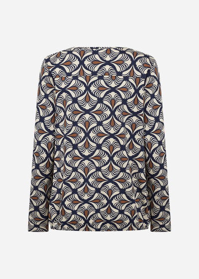 SC-FELICITY AOP 526 Blouse Donkerblauw