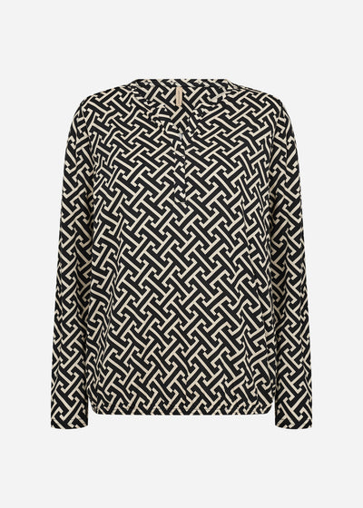 SC-FELICITY AOP 520 Blouse Zwart