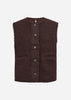 SC-SHAIMA 10 Gilet Donkere pruim