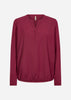 SC-HERMINE 3 Blouse Donkerrood