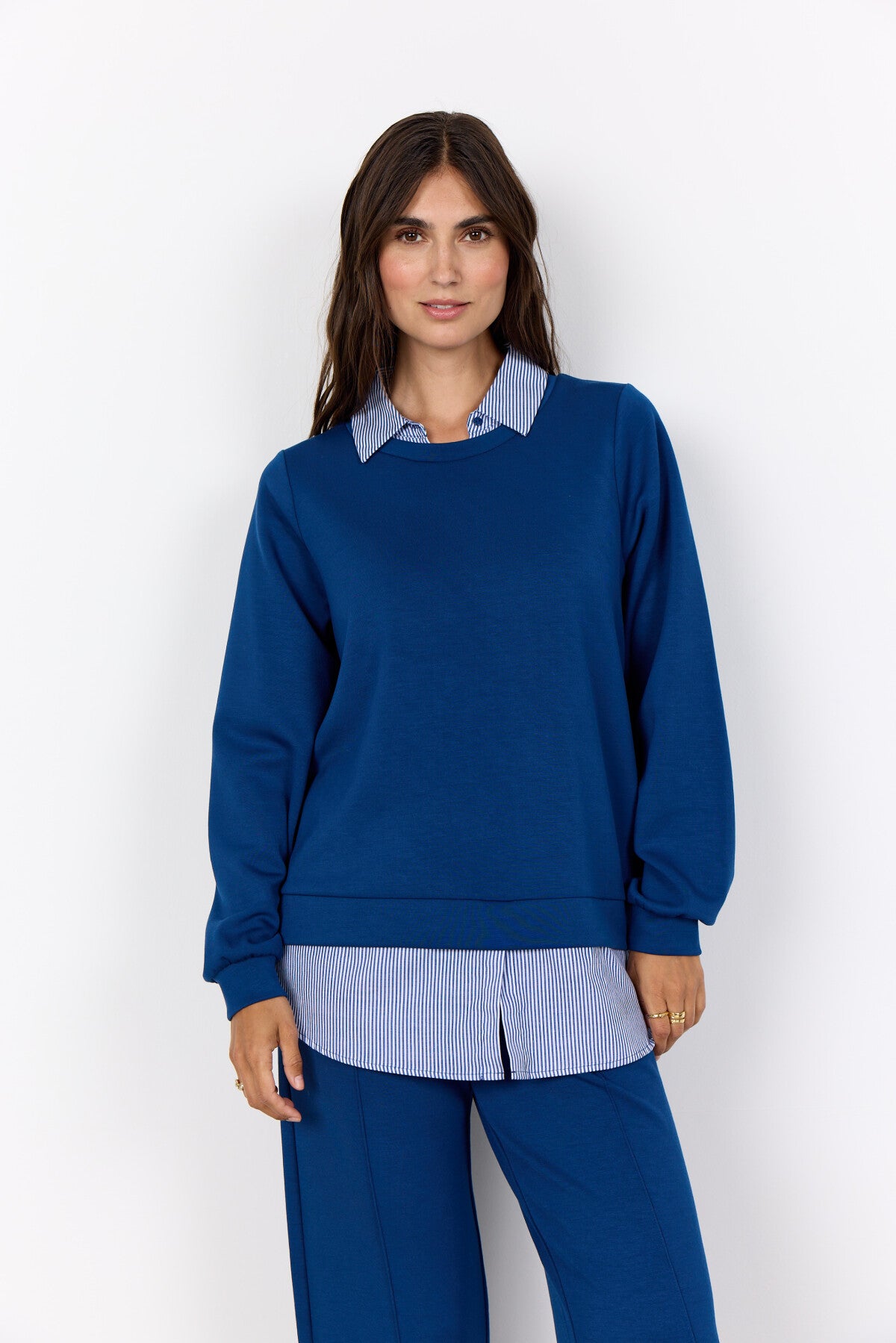 SC-BANU 264 Blouse Donkerblauw