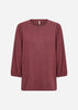 SC-BIARA 116 Blouse Donkerrood