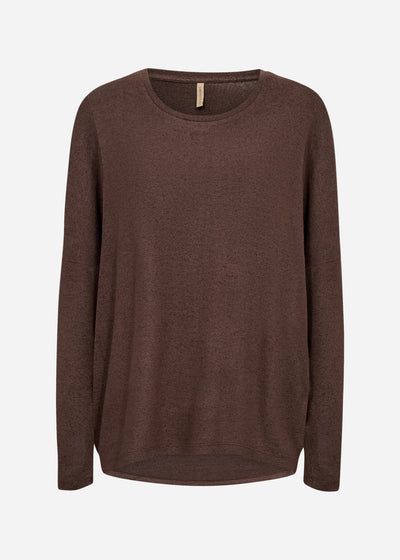 SC-BIARA 1 Blouse Donkerbruin