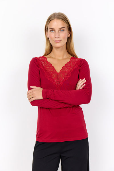 SC-MARICA 301 T-shirt Donkerrood