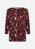SC-MARICA AOP 342 Blouse Donkerrood