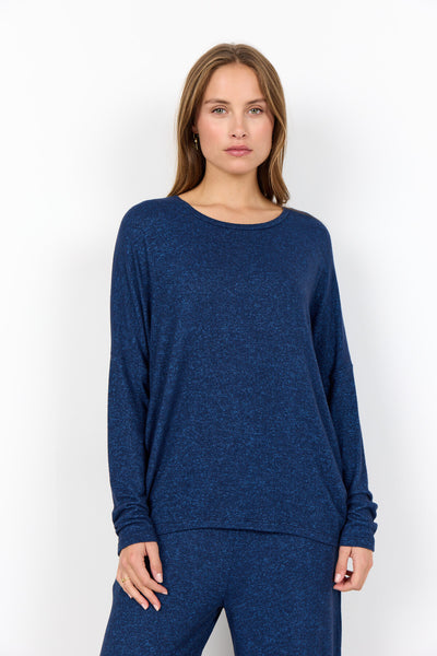 SC-BIARA 1 Blouse Donkerblauw
