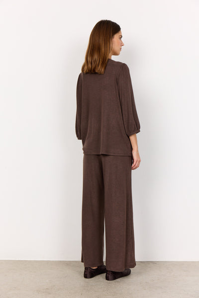 SC-BIARA 116 Blouse Donkerbruin